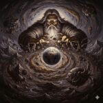 Gnostic Demiurge creating the flawed material world