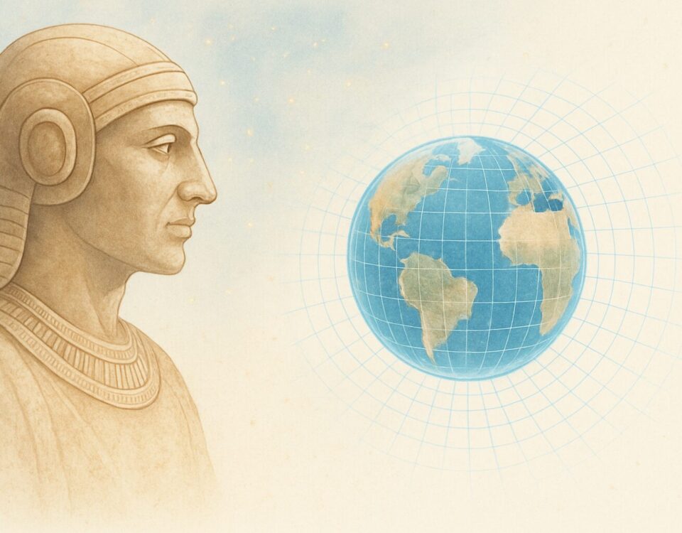 Portrait of mathematician Srinivasa Ramanujan surrounded by his handwritten formulas and equations, symbolizing his mysterious mathematical legacy.