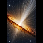 Illustration showing the Great Filter with a high-energy Lava Phase civilization and a silent Void Phase of nomadic ark fleets, explaining why advanced civilizations go silent.