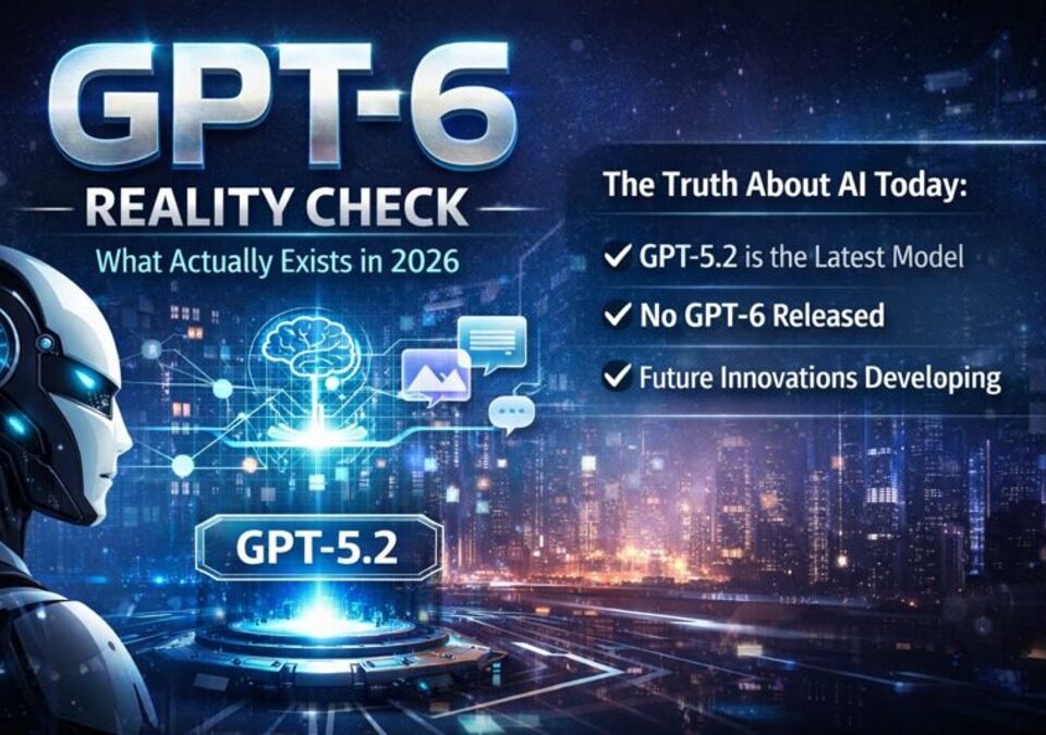 GPT-6 reality check showing GPT-5.2 as the latest OpenAI model in 2026