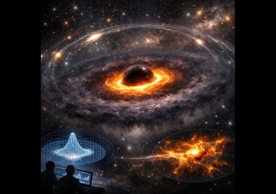 Gravitational lensing around a dark mass with a black hole core and extended invisible halo