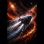 Interstellar object 3I/ATLAS moving through a cosmic shear field with anisotropic outgassing