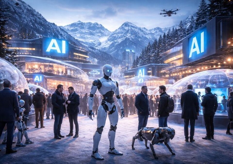 AI dominates Davos as robots and global leaders gather in the Swiss Alps