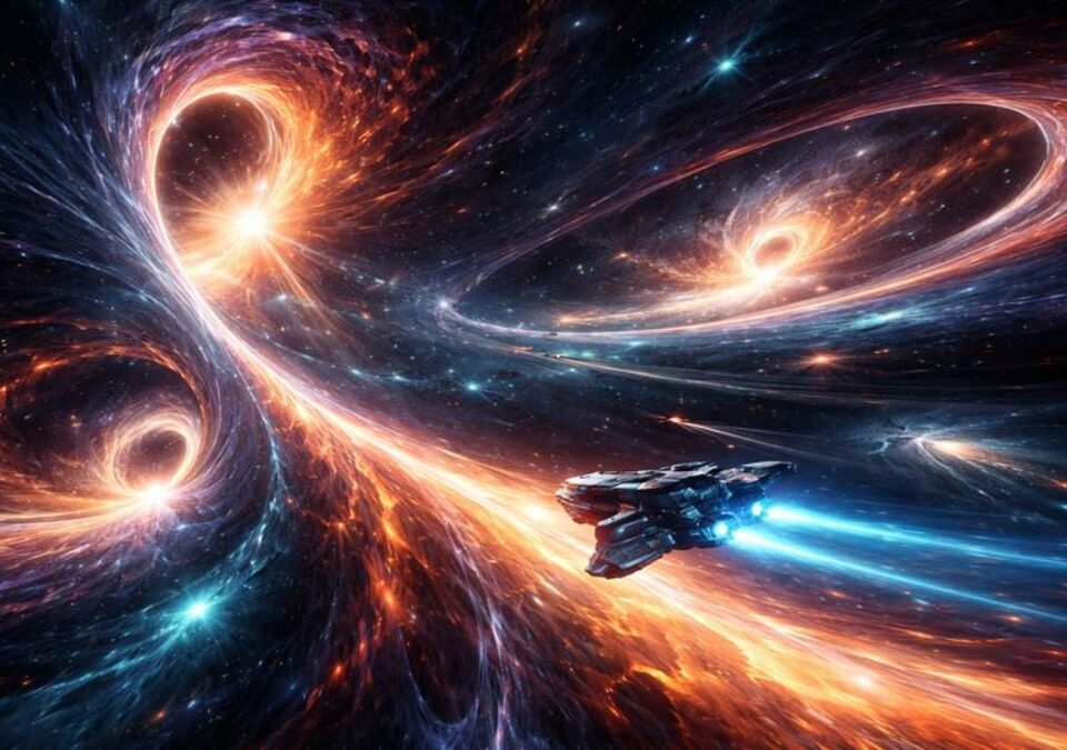 Spacecraft surfing cosmic entropy currents through swirling spacetime flows