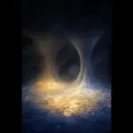 Two slightly misaligned glowing spacetime grids rising from a single luminous superfluid, representing two sound speeds that do not share one geometry.